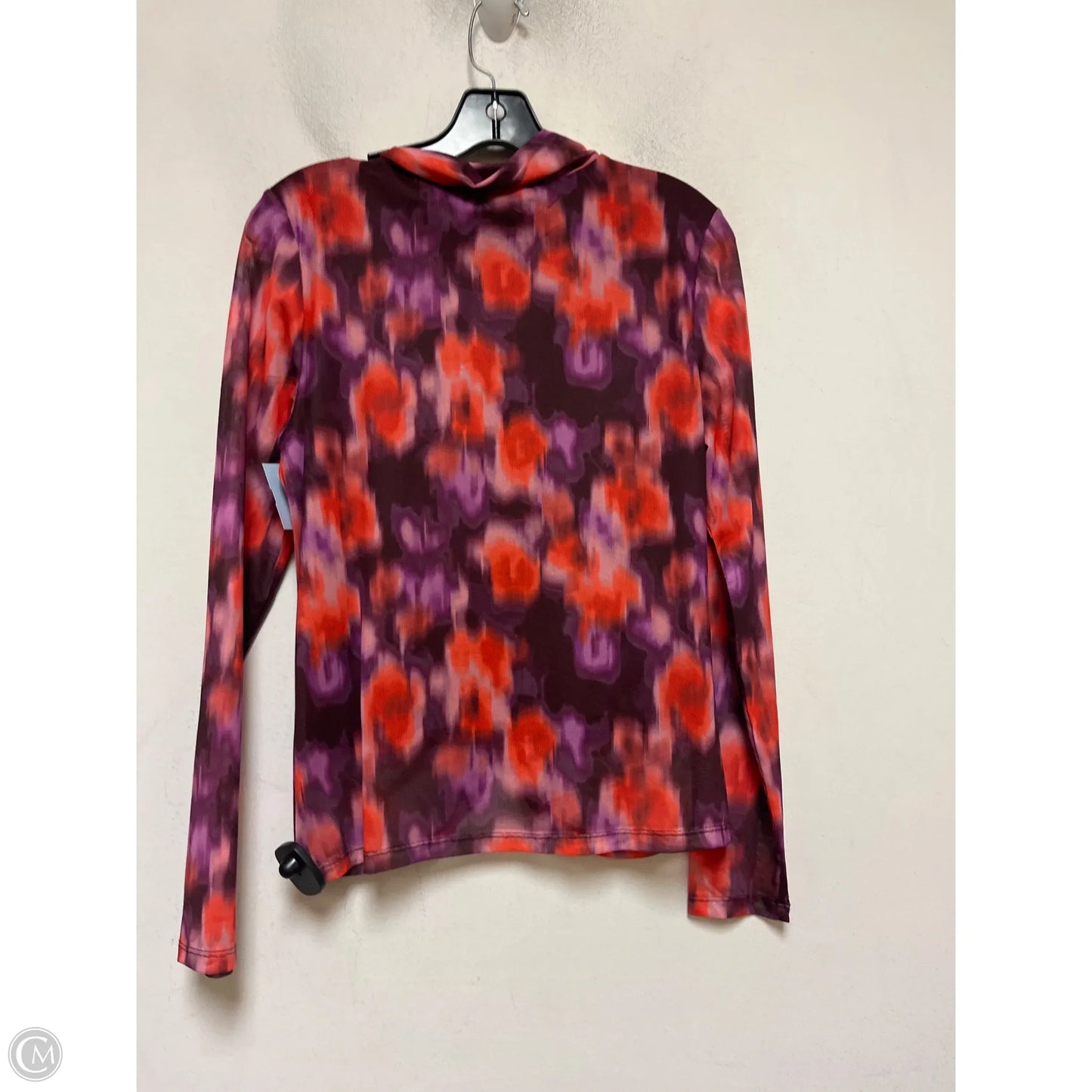 Top Long Sleeve By Clothes Mentor In Orange & Purple, Size: M