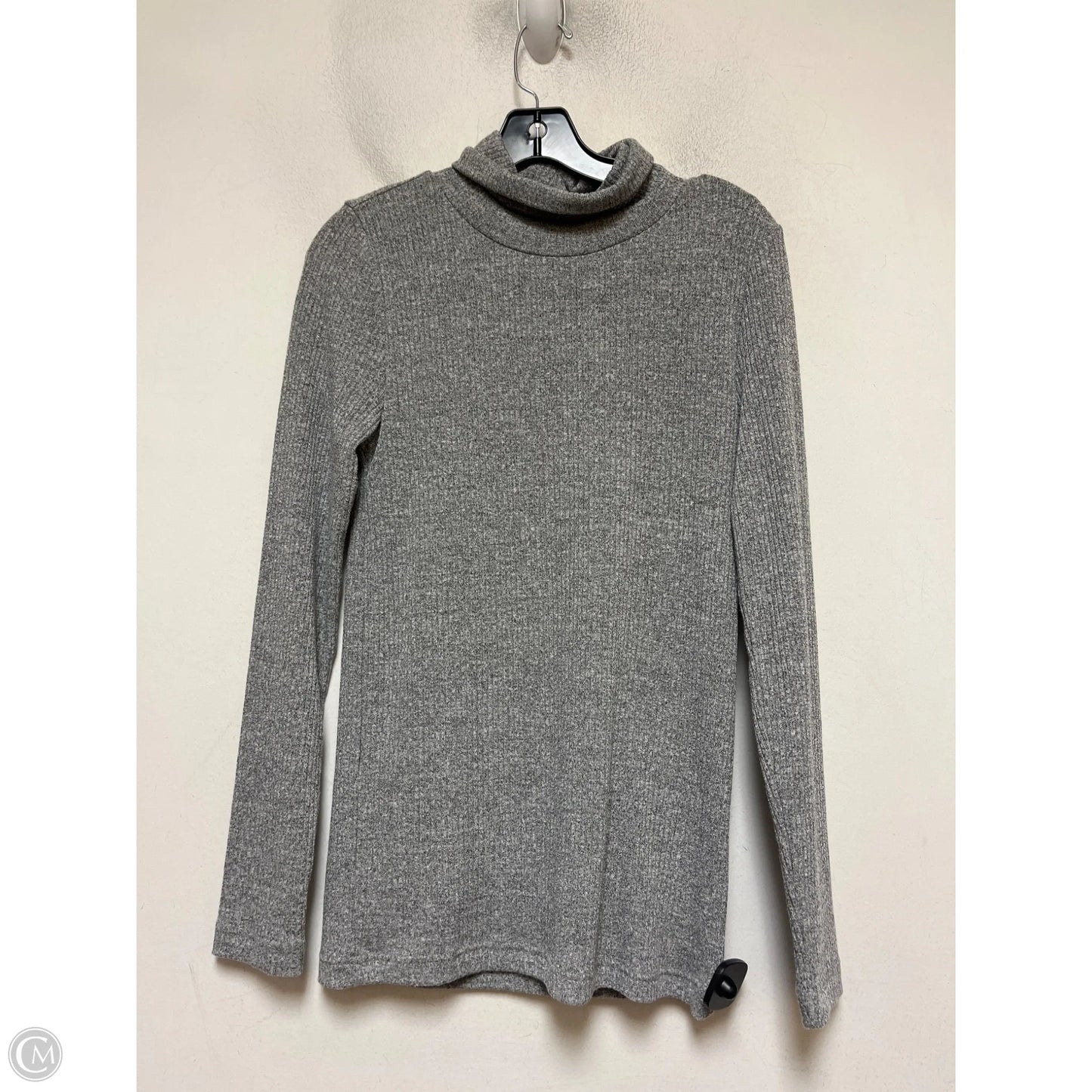 Top Long Sleeve By Banana Republic In Grey, Size: M
