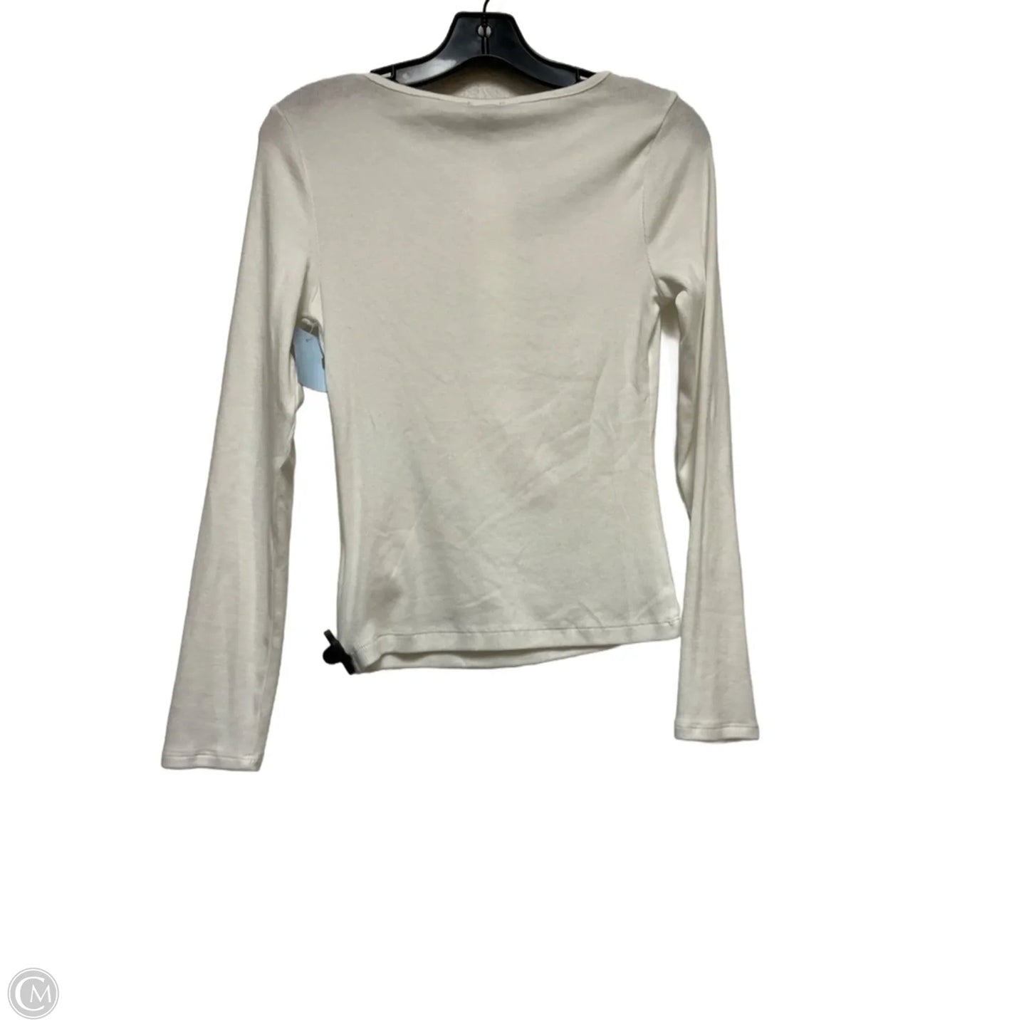 Top Long Sleeve By Express In White, Size: S