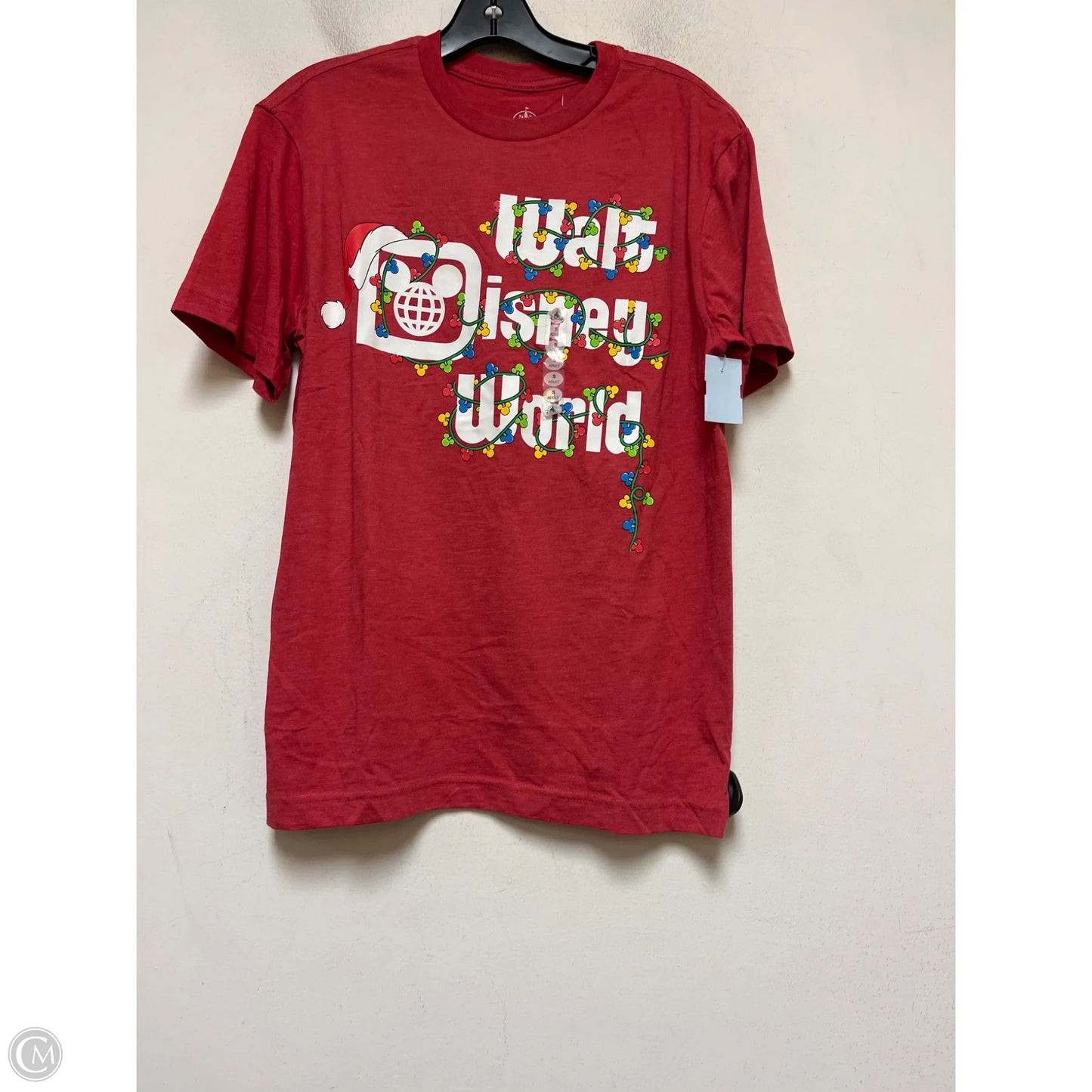 Top Short Sleeve Basic By Disney Store In Red, Size: S