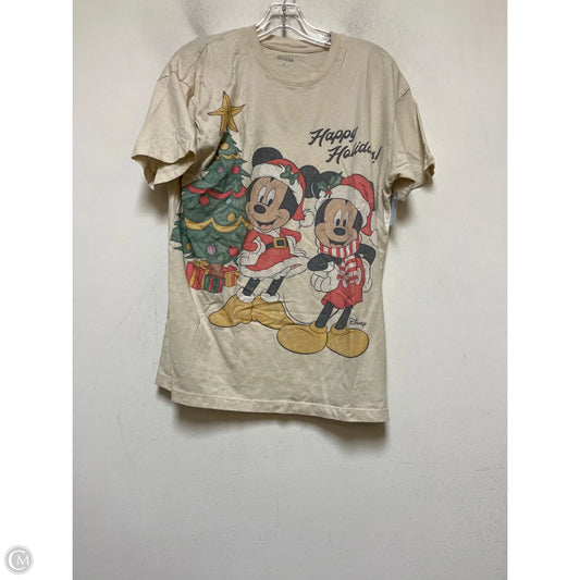 Top Short Sleeve Basic By Hollister In Tan, Size: S