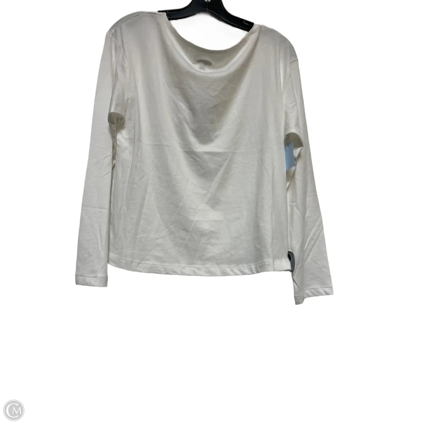 Top Long Sleeve Basic By Express In White, Size: S