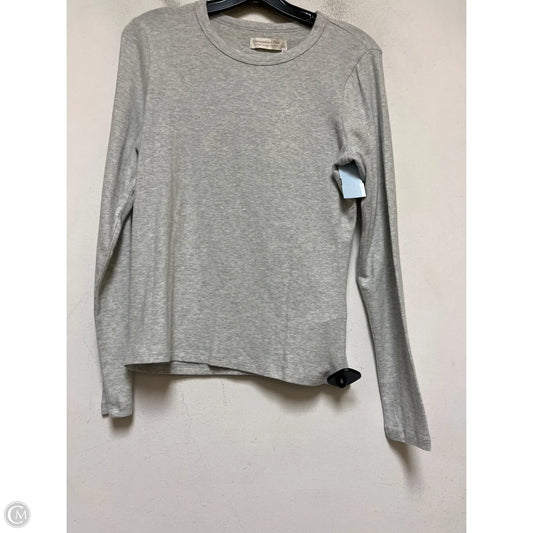Top Long Sleeve Basic By Abercrombie And Fitch In Grey, Size: M