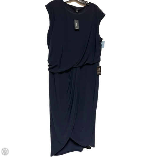 Dress Casual Midi By Express In Navy, Size: L