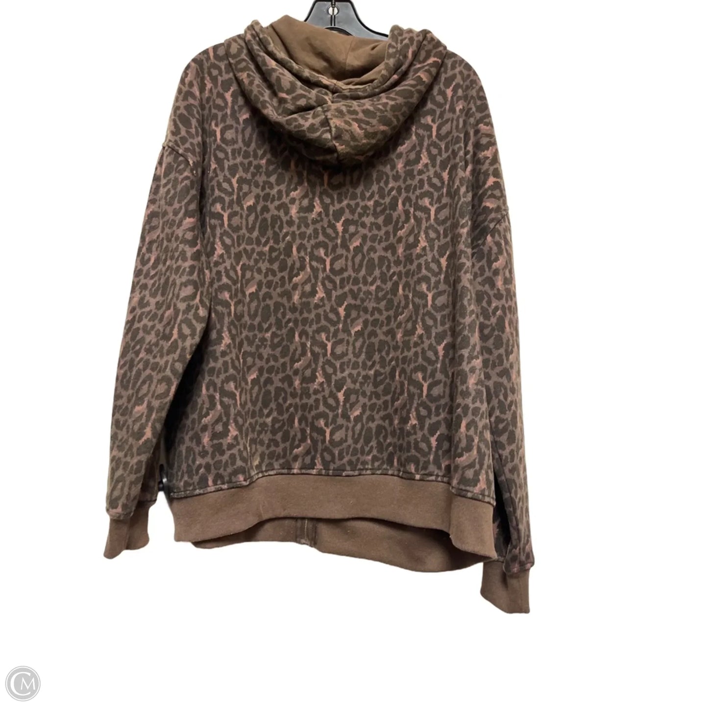 Sweatshirt Hoodie By Gilded Intent In Animal Print, Size: M