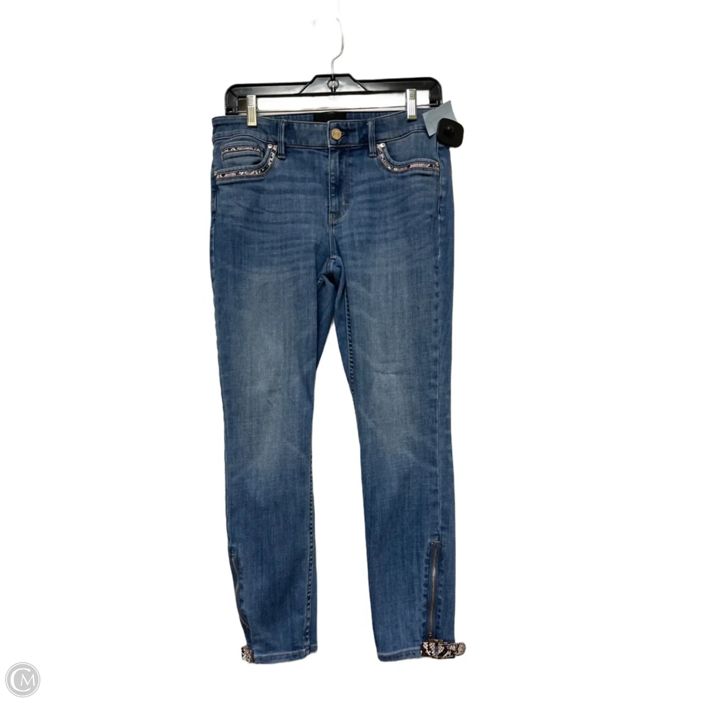 Jeans Skinny By White House Black Market In Blue Denim, Size: 4