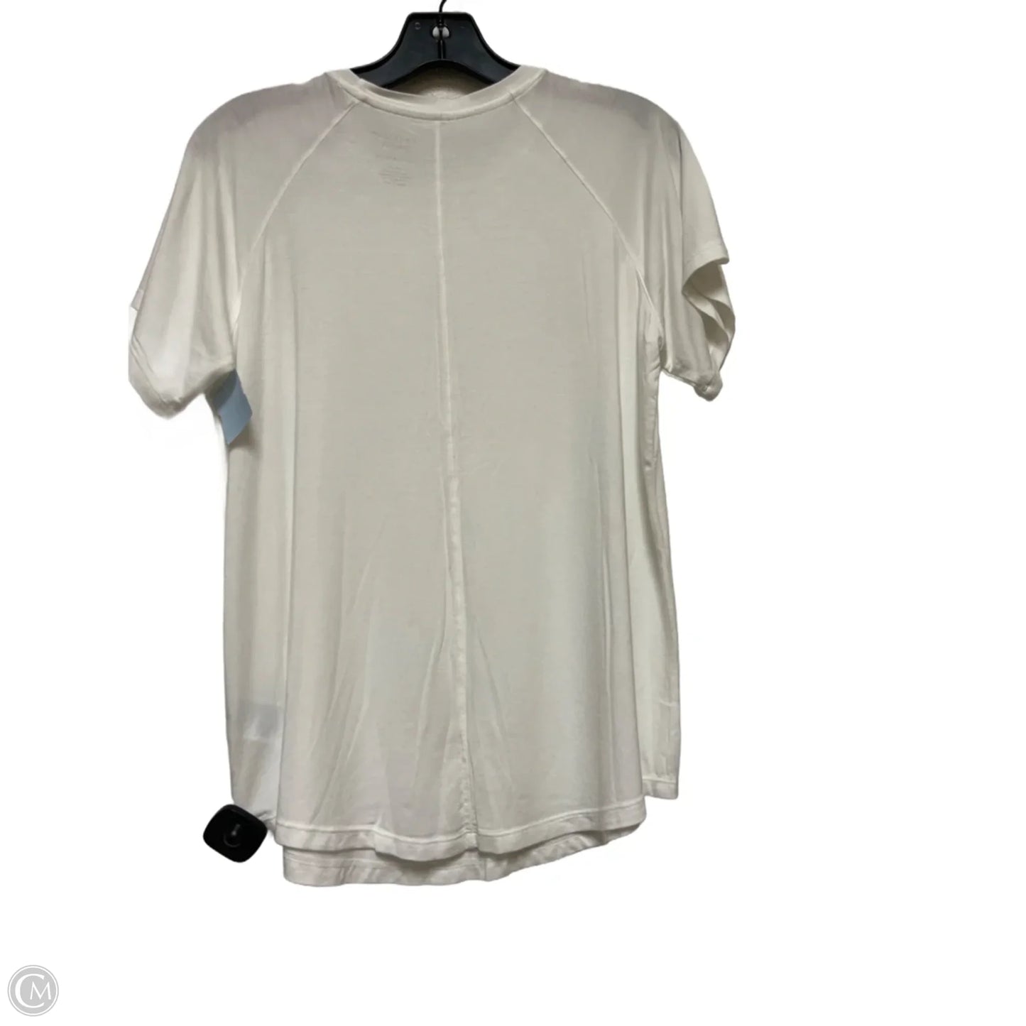 Top Short Sleeve Basic By American Eagle In Ivory, Size: S