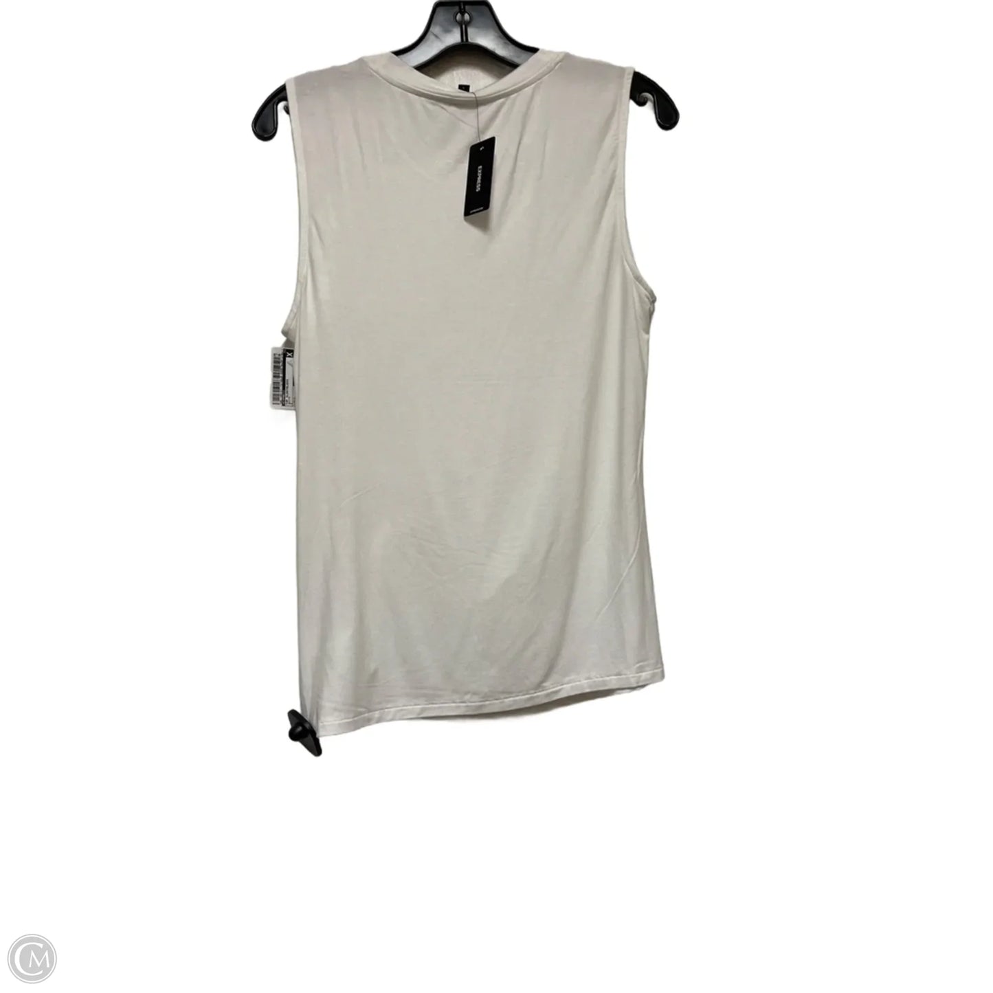 Top Sleeveless By Express In White, Size: S