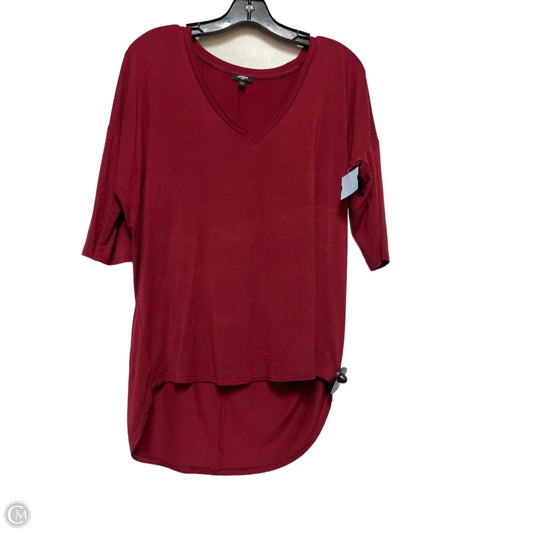 Top Short Sleeve Basic By Express In Red, Size: S