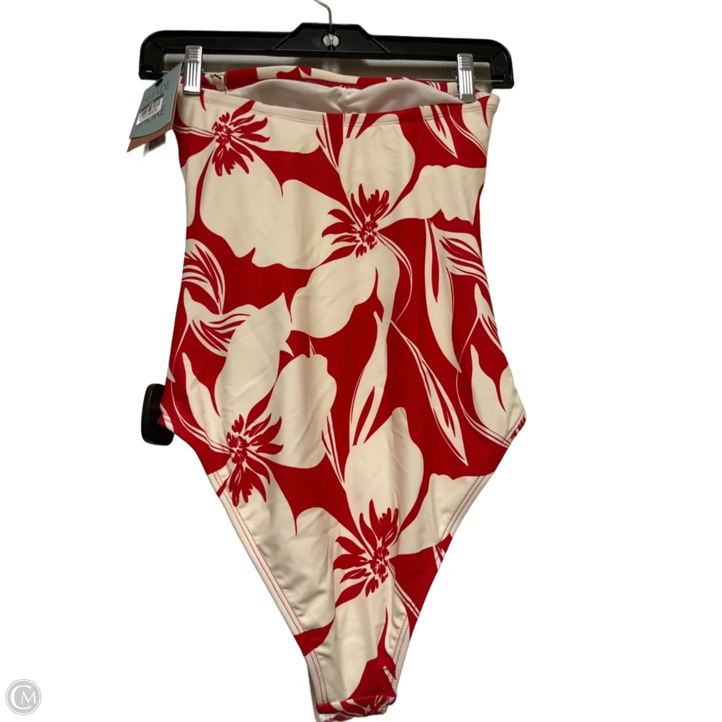 Swimsuit By Shade & Shore In Cream & Red, Size: Xs