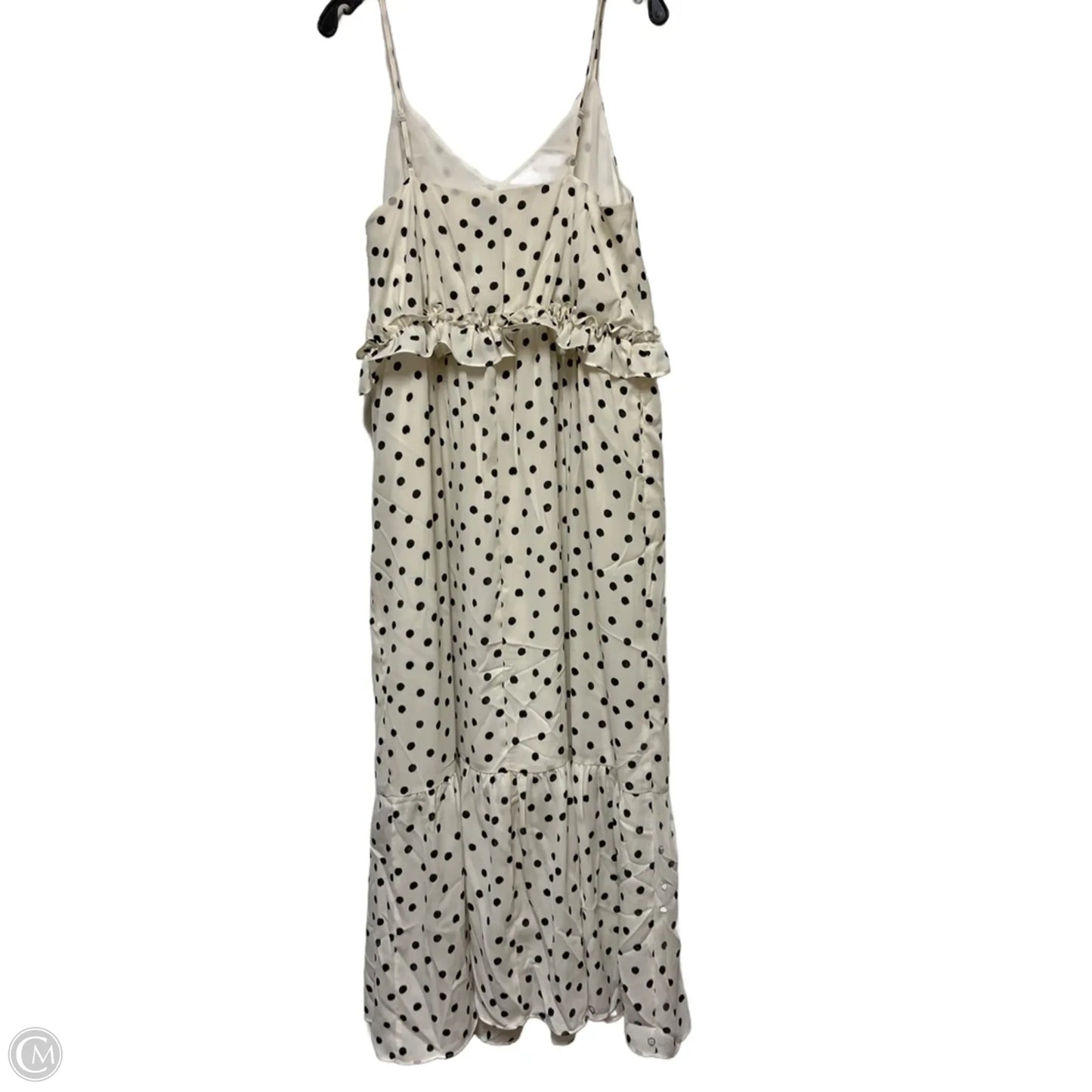 Dress Casual Midi By A New Day In Polkadot Pattern, Size: M