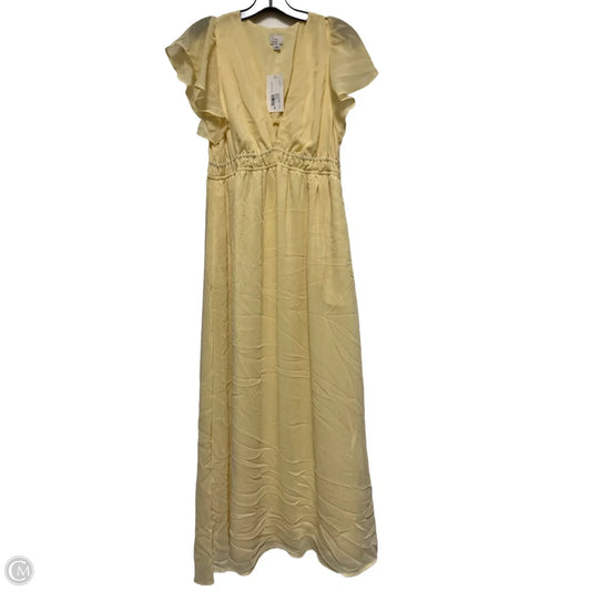 Dress Casual Maxi By A New Day In Yellow, Size: M