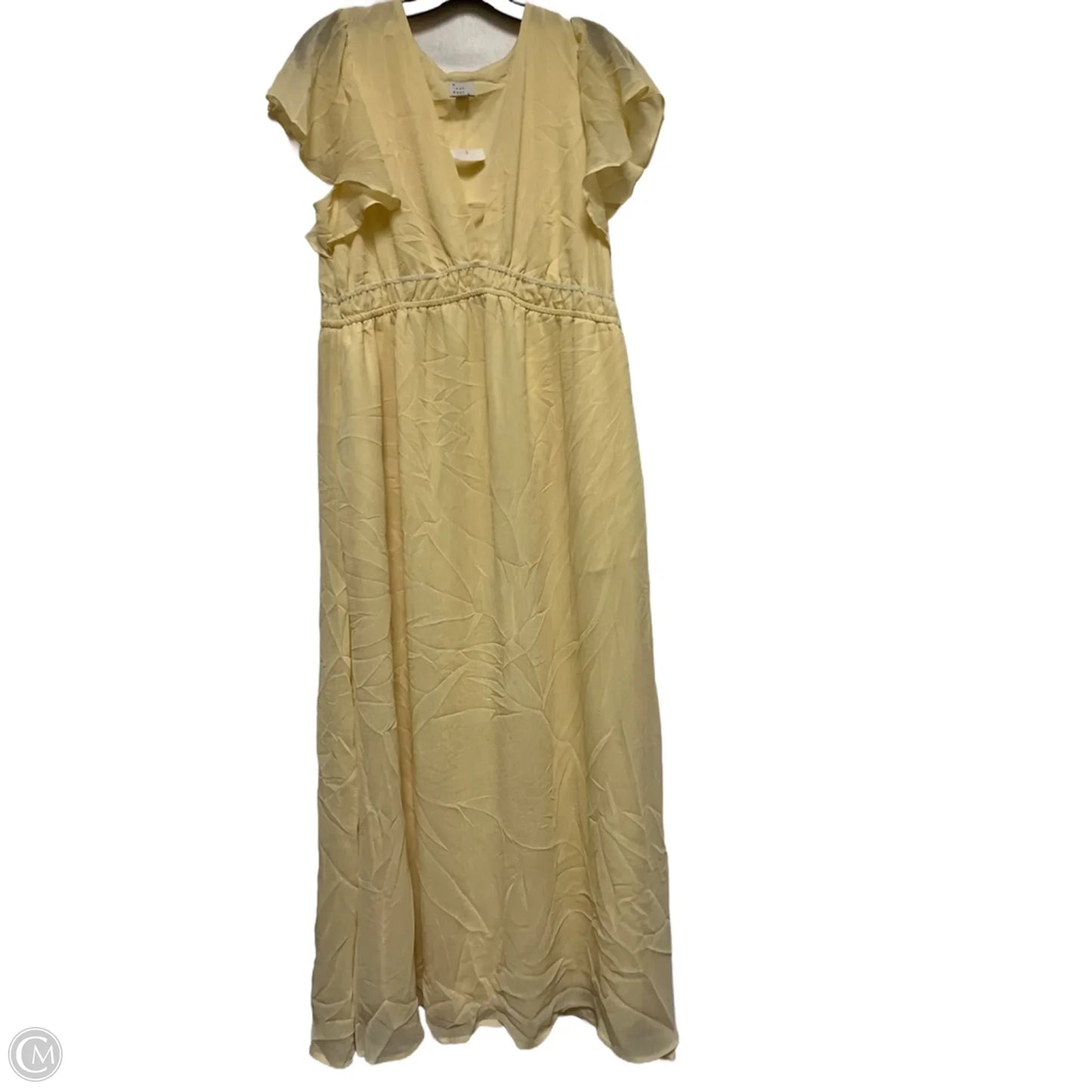 Dress Casual Maxi By A New Day In Yellow, Size: L