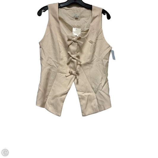 Top Sleeveless By A New Day In Cream, Size: S