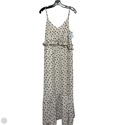 Dress Casual Midi By A New Day In Polkadot Pattern, Size: M