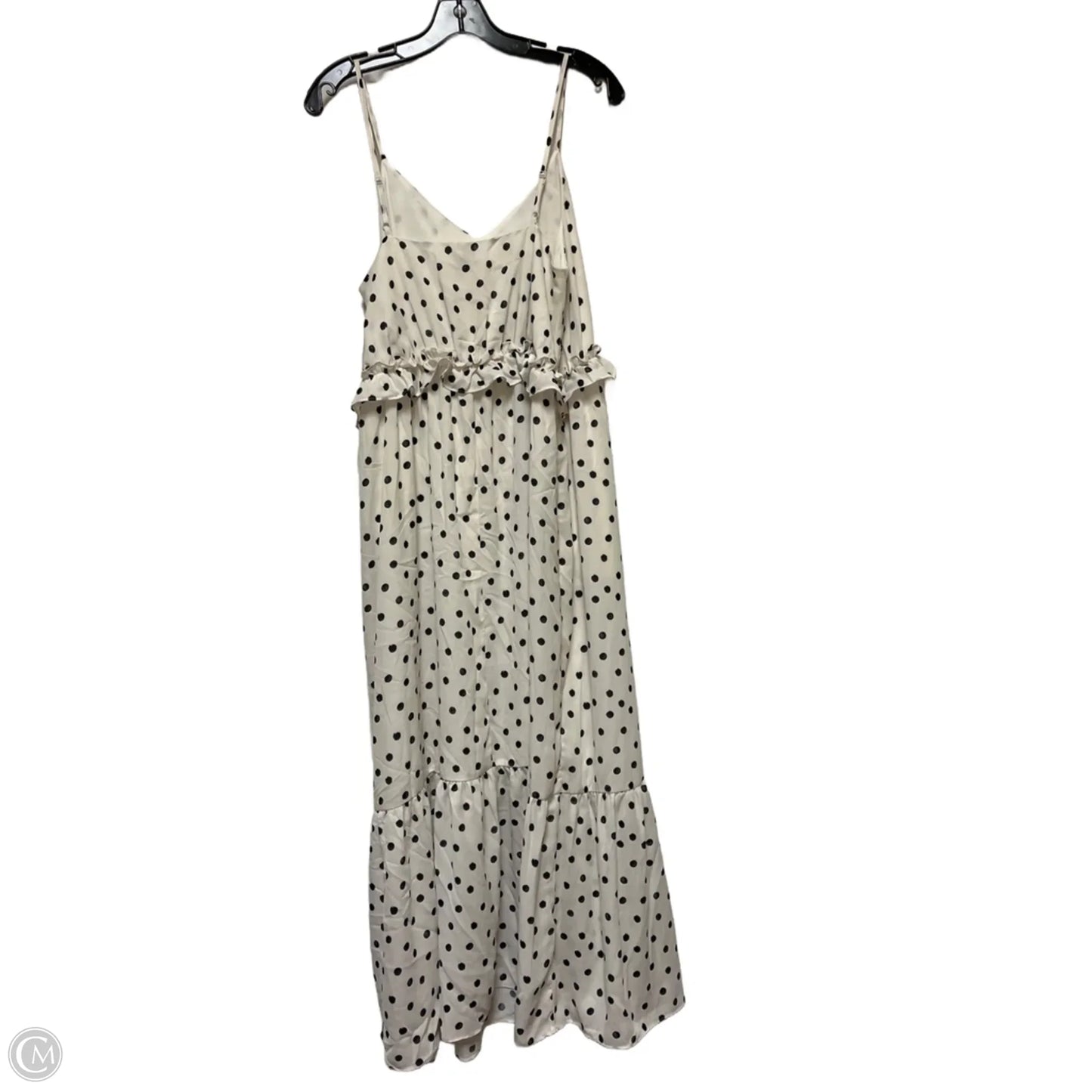 Dress Casual Midi By A New Day In Polkadot Pattern, Size: M