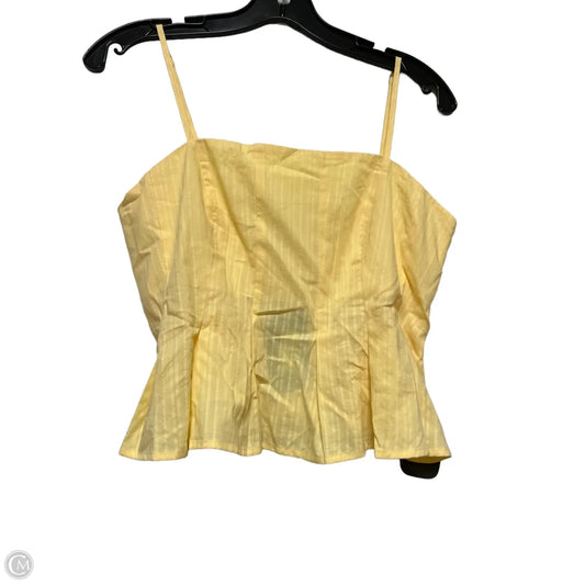 Top Sleeveless By Universal Thread In Yellow, Size: S