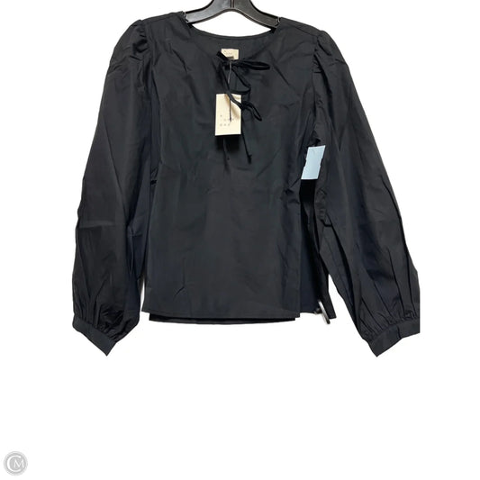 Top Long Sleeve By A New Day In Black, Size: M