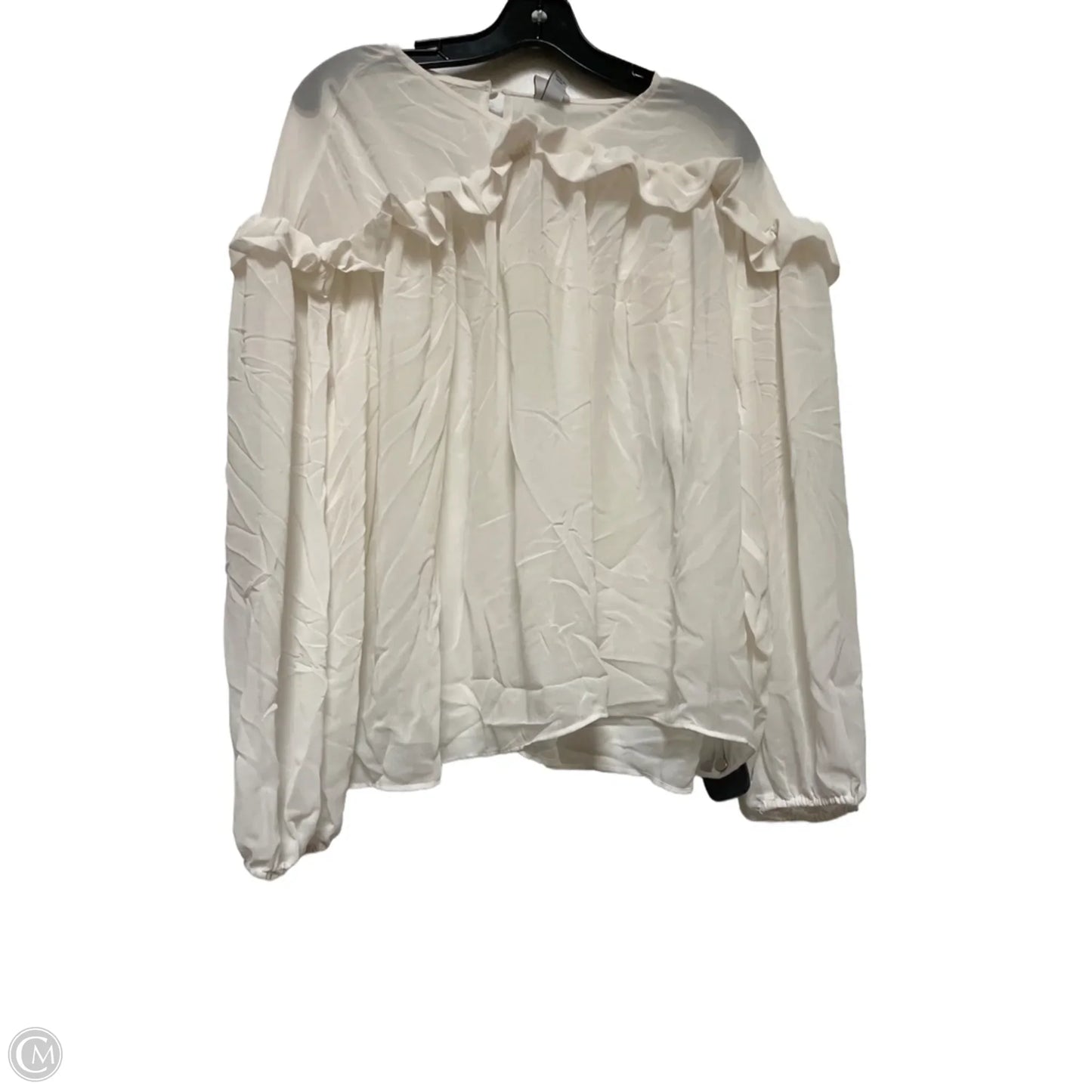 Top Long Sleeve By A New Day In Cream, Size: Xl