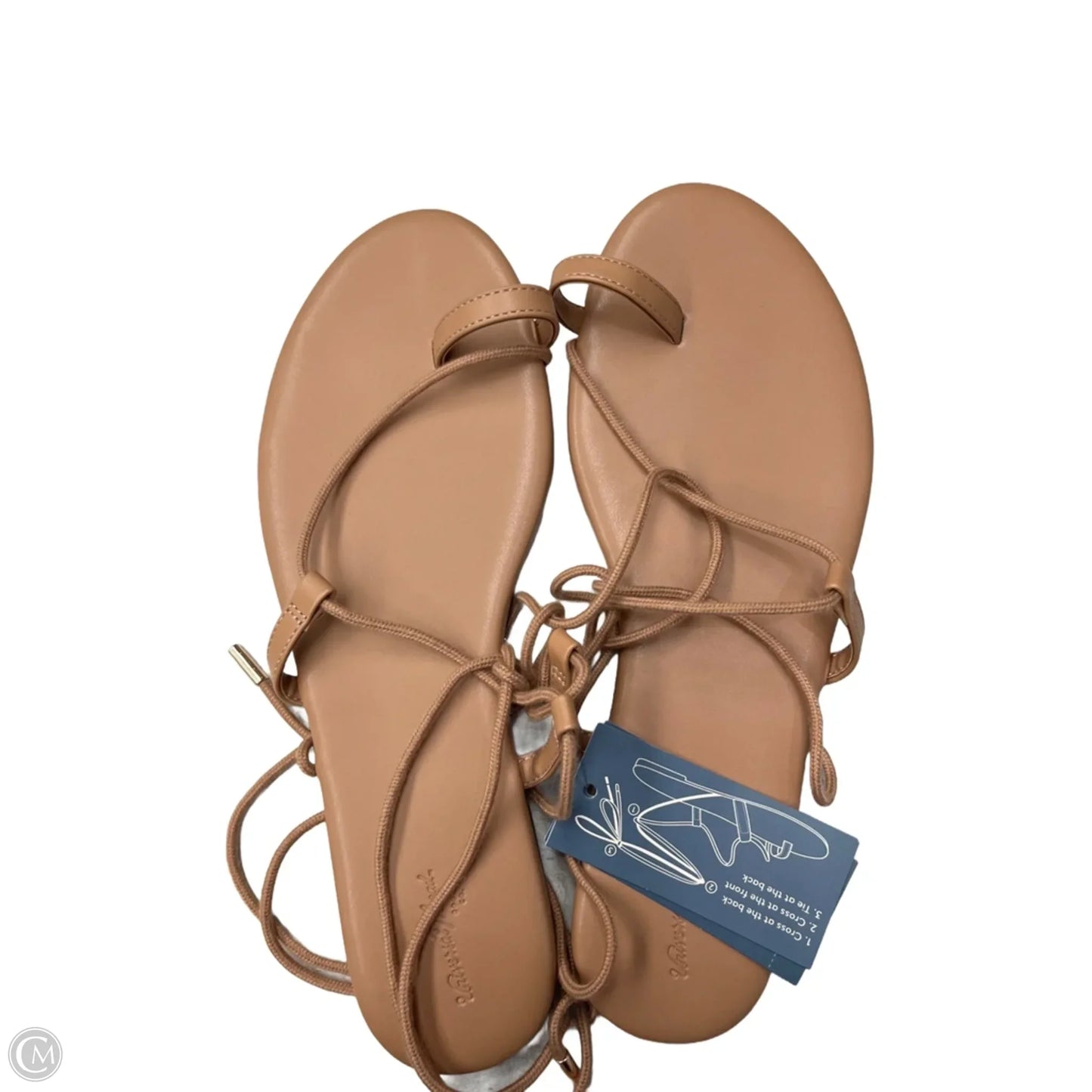 Sandals Flats By Universal Thread In Tan, Size: 10