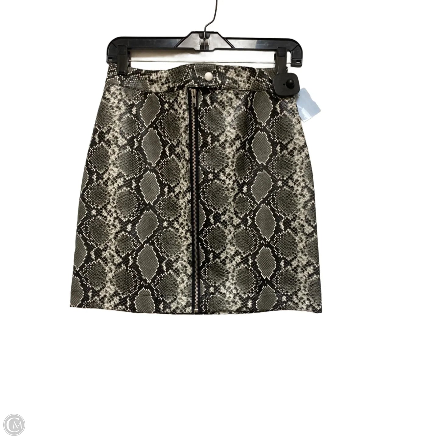 Skirt Mini & Short By Thread And Supply In Snakeskin Print, Size: 4