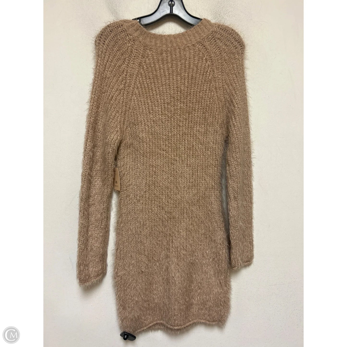 Dress Sweater By Clothes Mentor In Tan, Size: M