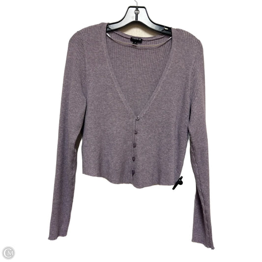 Sweater Cardigan By Torrid In Purple, Size: 2x