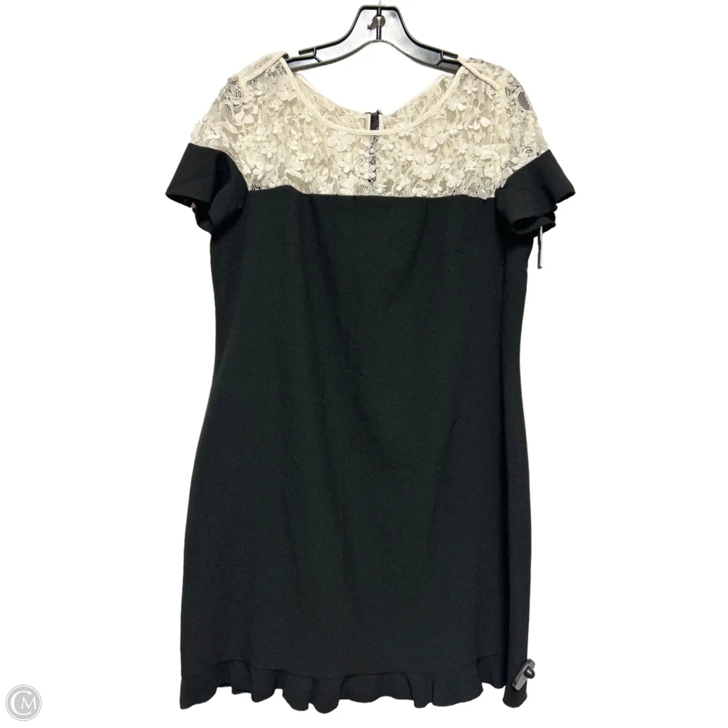 Dress Designer By Karl Lagerfeld In Black & White, Size: Xl