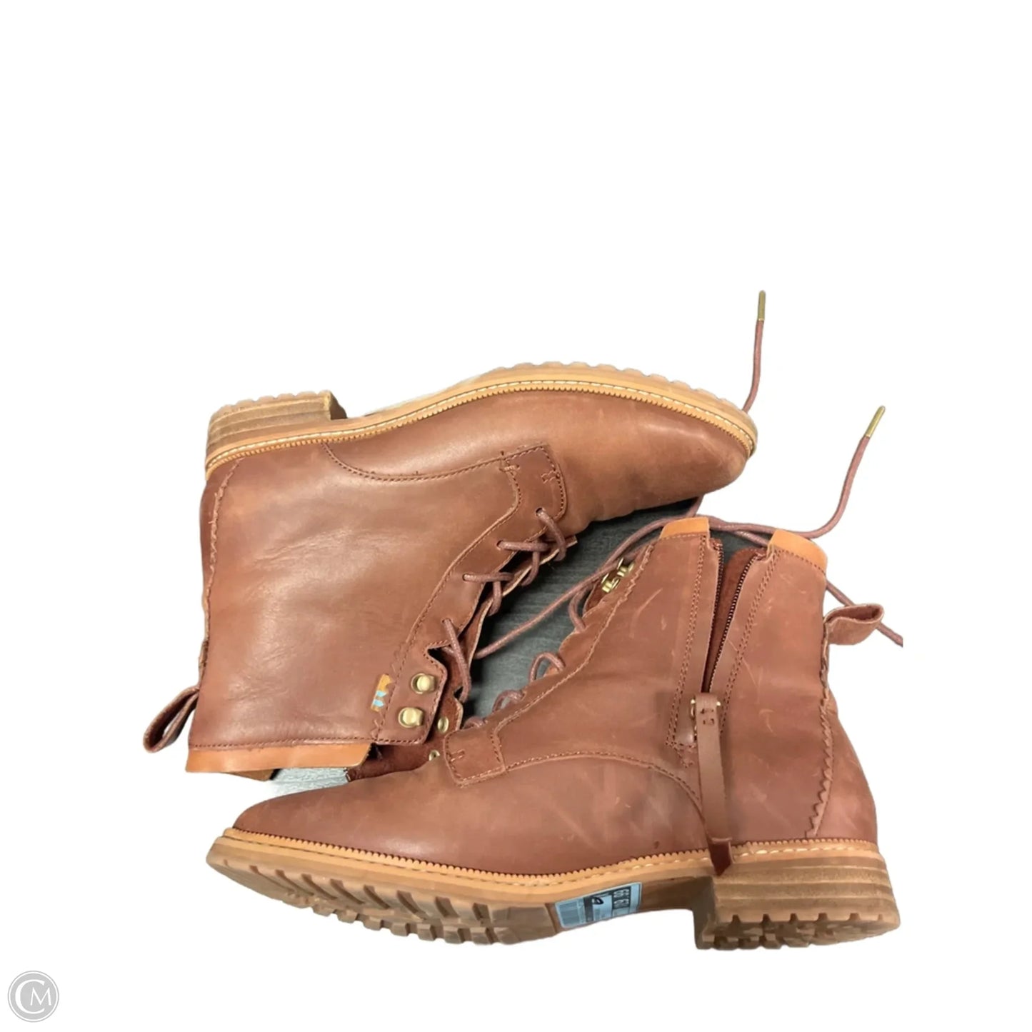 Boots Ankle Flats By Toms In Brown, Size: 7