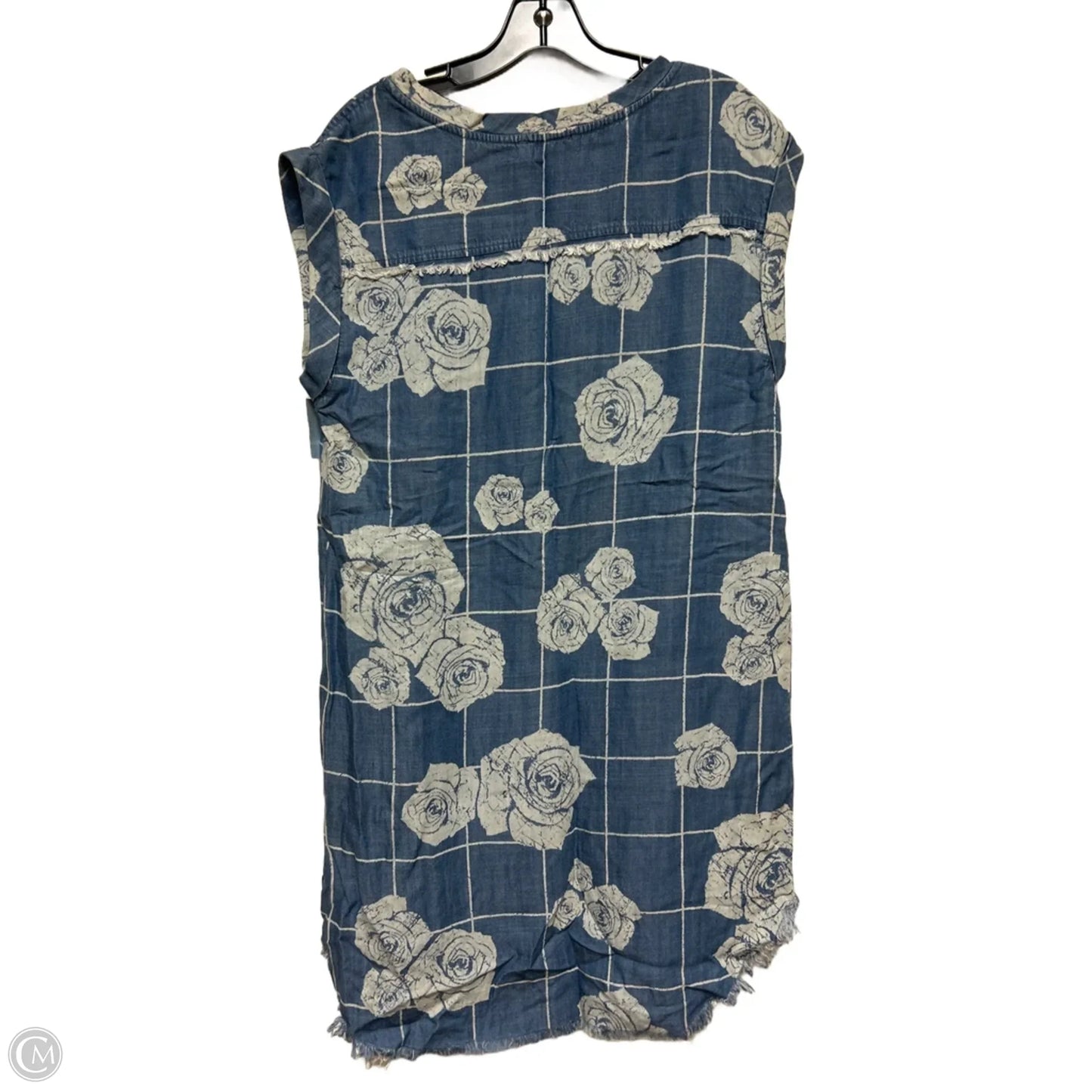 Dress Casual Short By Chelsea And Theodore In Blue & White, Size: M