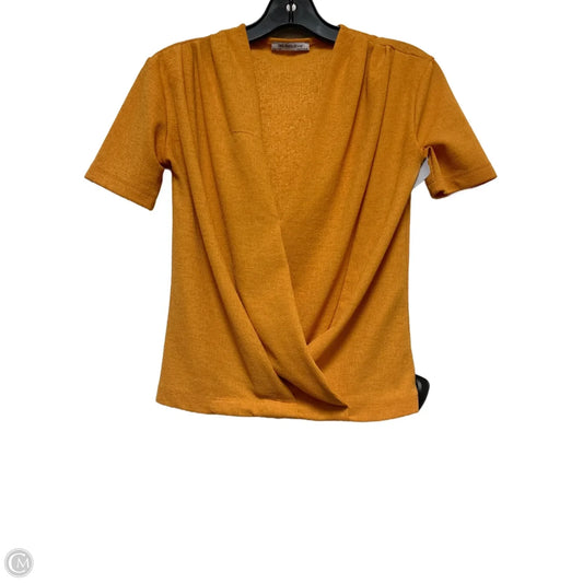 Top Short Sleeve By Zara In Orange, Size: S
