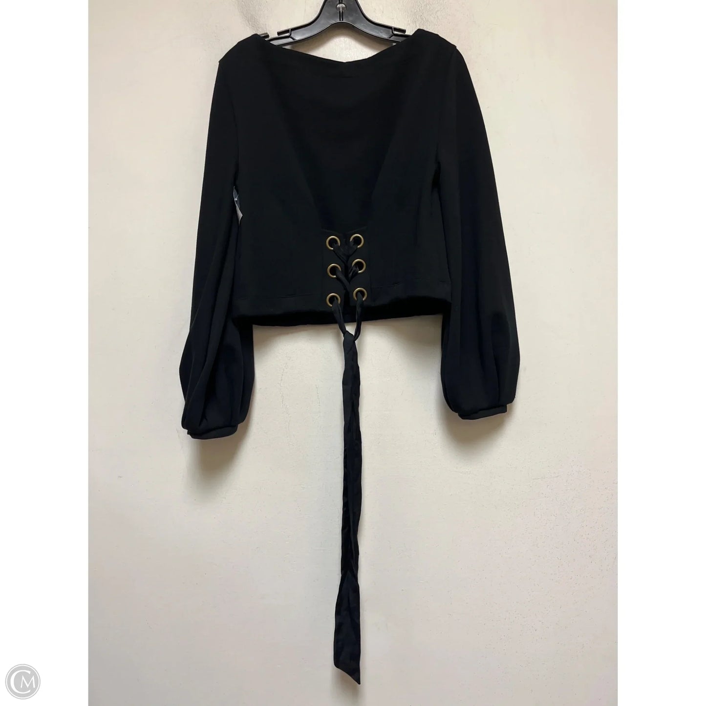 Top Long Sleeve By Maeve In Black, Size: M