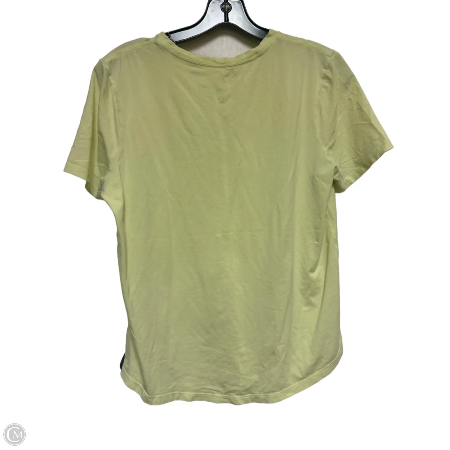 Athletic Top Short Sleeve By Lululemon In Green, Size: 8