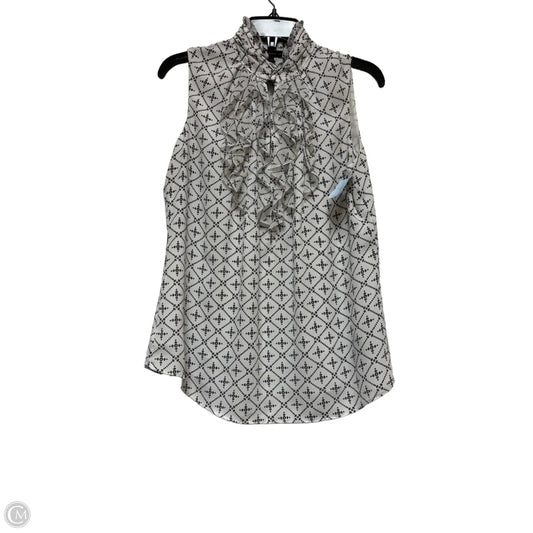 Top Sleeveless By White House Black Market In Black & White, Size: S