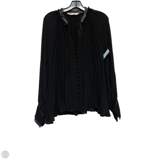 Top Long Sleeve By Zara In Black, Size: Xs