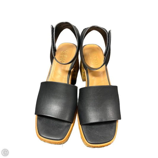 Sandals Heels Block By Franco Sarto In Black, Size: 8.5
