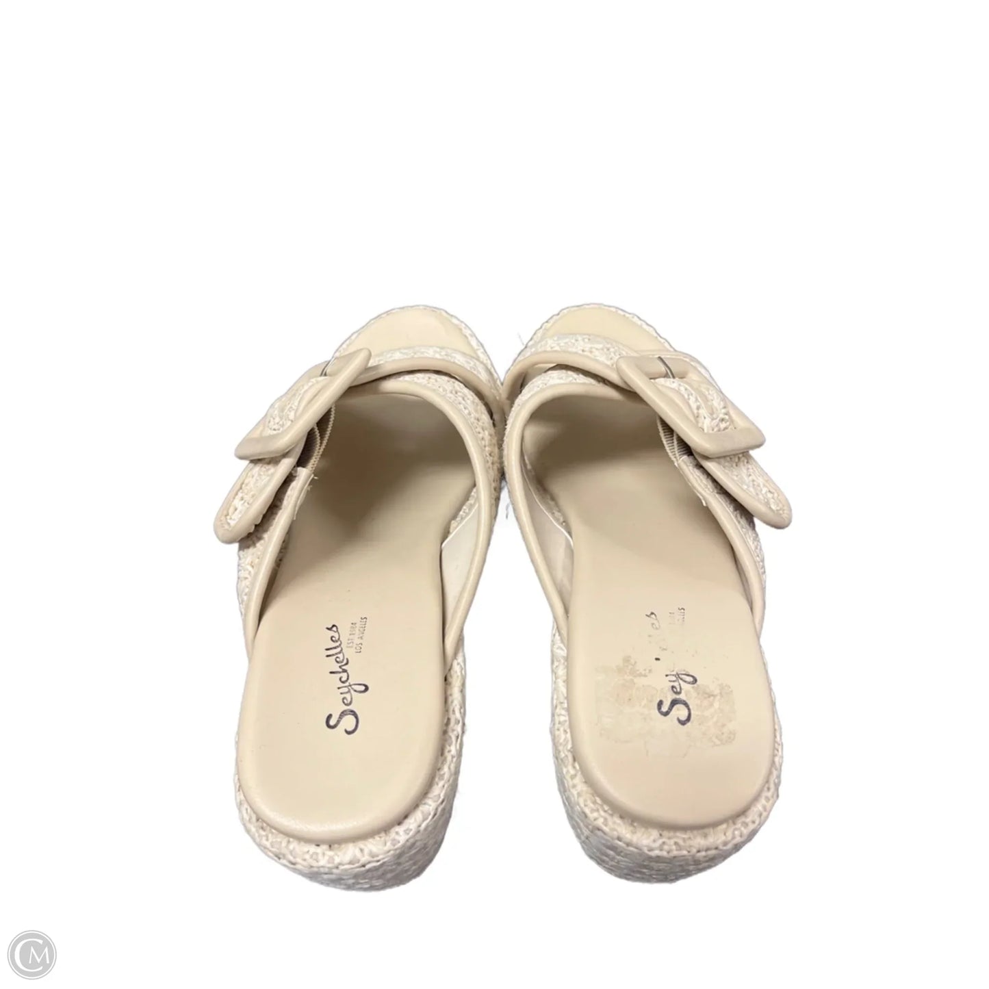 Sandals Heels Wedge By Seychelles In Cream, Size: 9