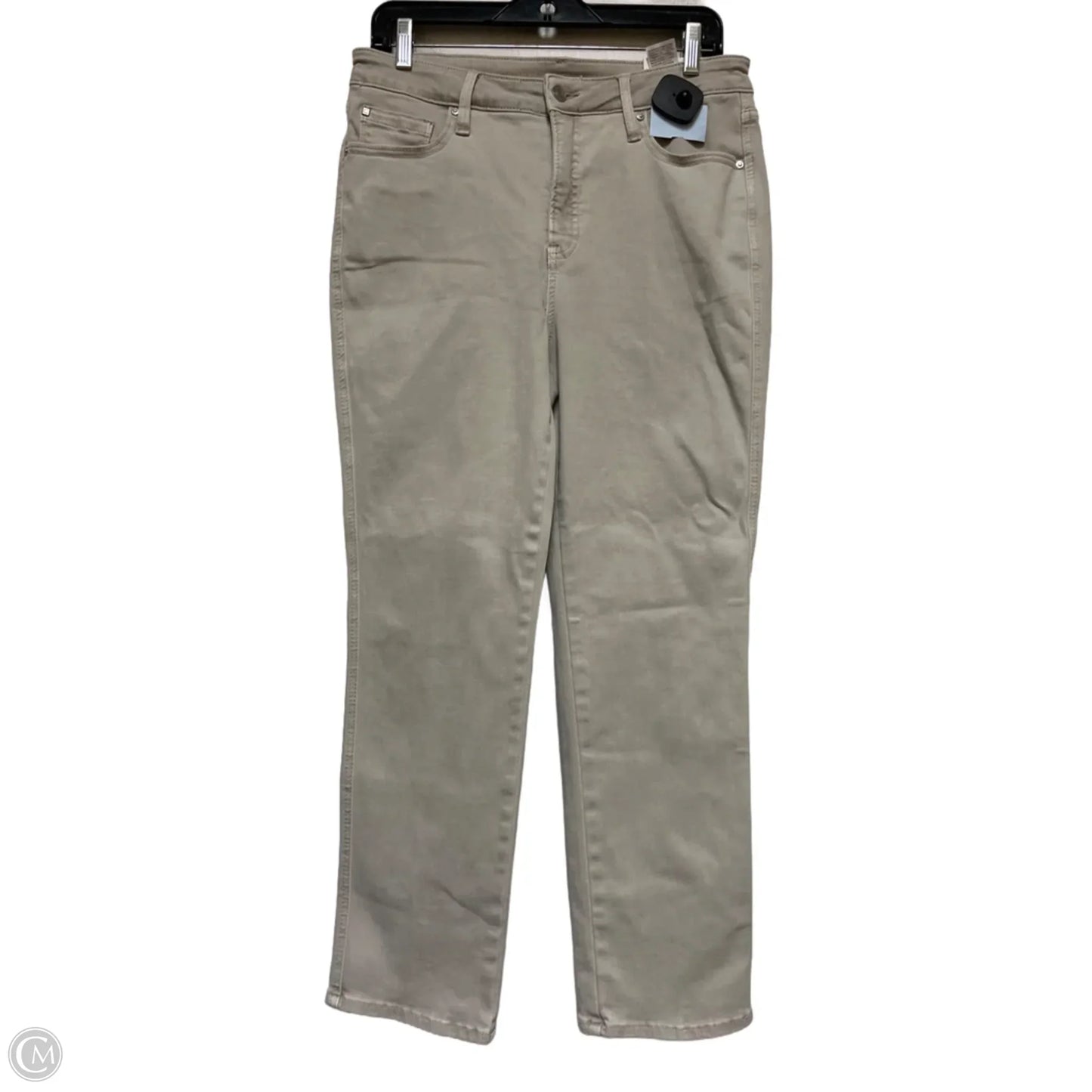 Jeans Straight By Chicos In Tan Denim, Size: 10