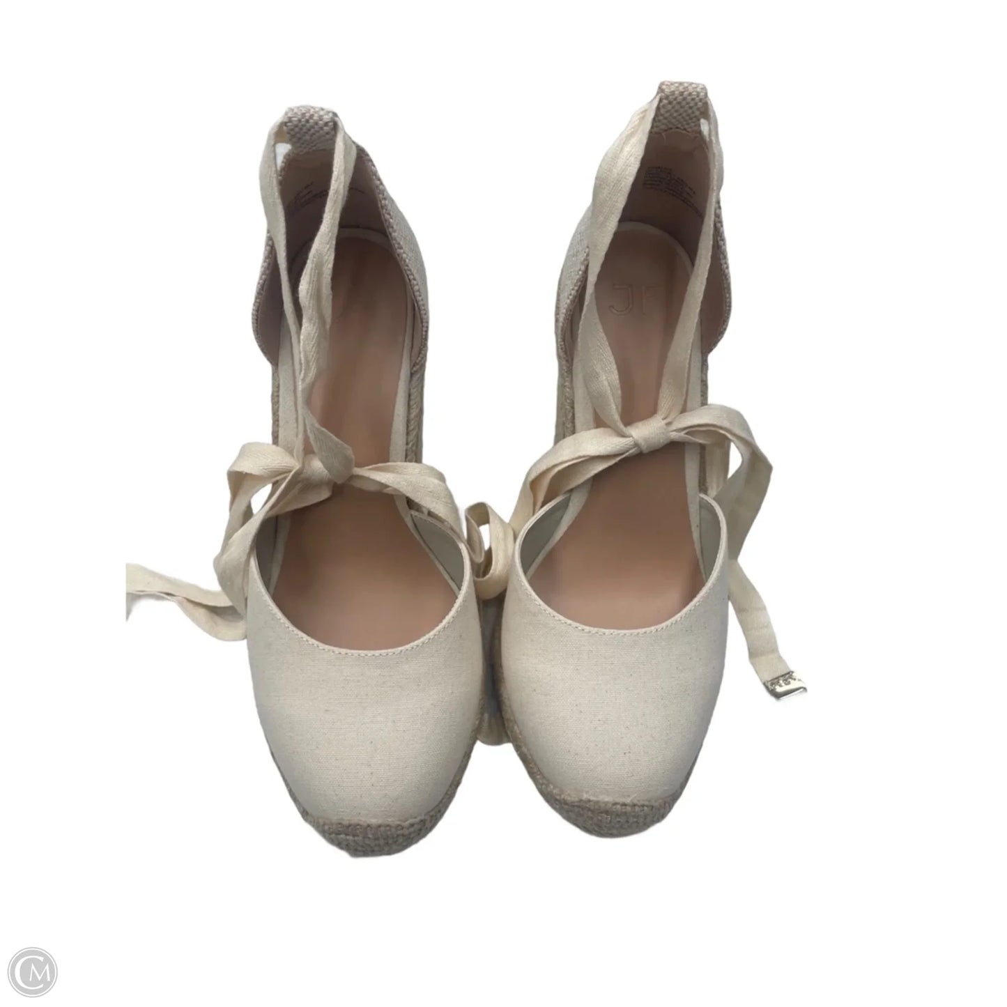 Shoes Heels Wedge By Jf In Tan, Size: 9