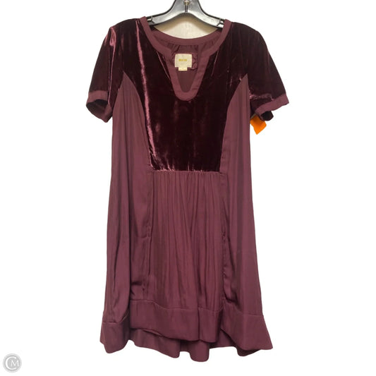 Dress Casual Short By Maeve In Maroon, Size: Sp