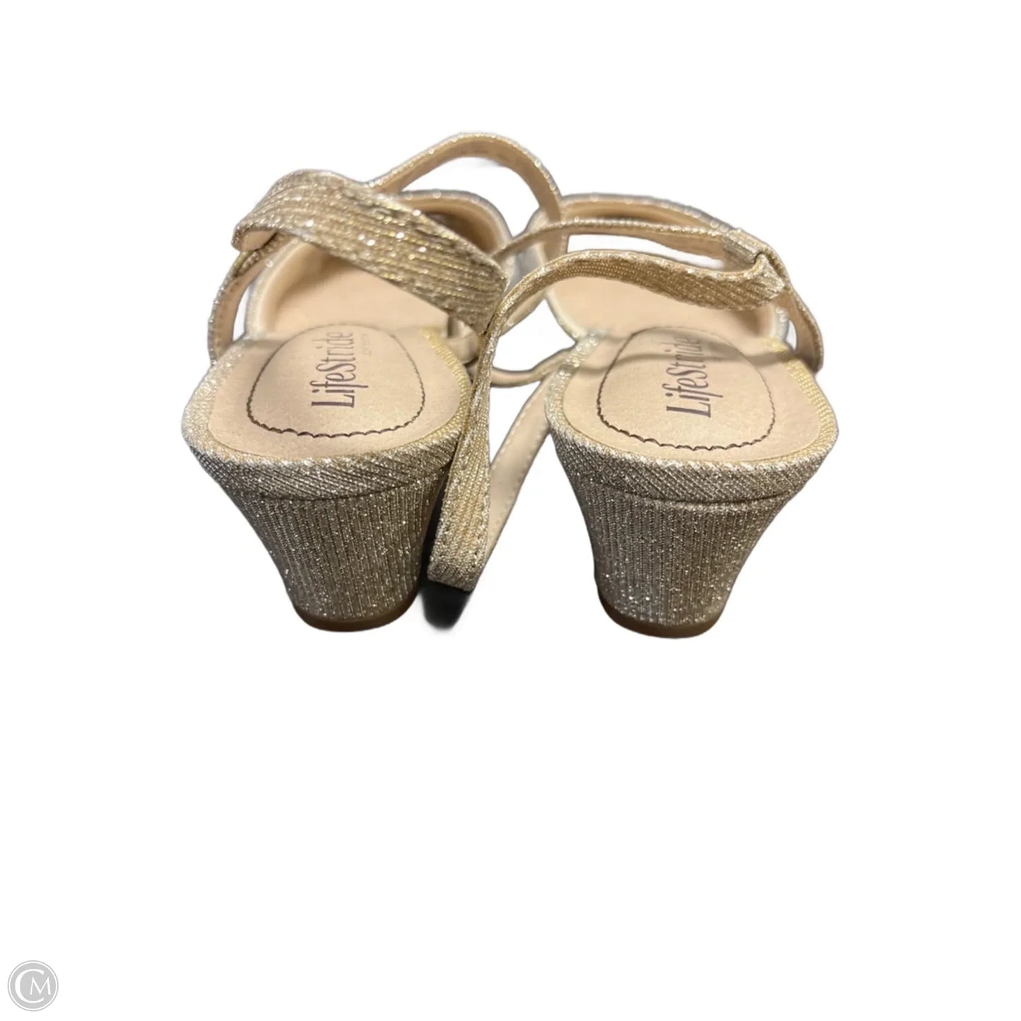 Shoes Heels Kitten By Life Stride In Gold, Size: 9
