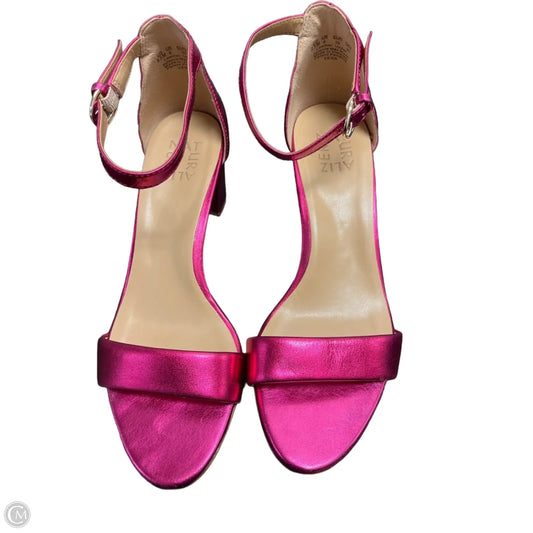Sandals Heels Block By Naturalizer In Pink, Size: 8.5