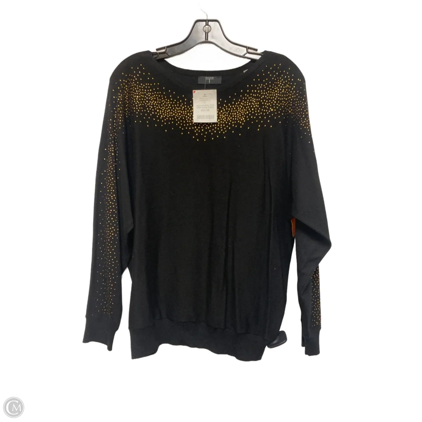 Sweater By T Tahari In Black & Gold, Size: S