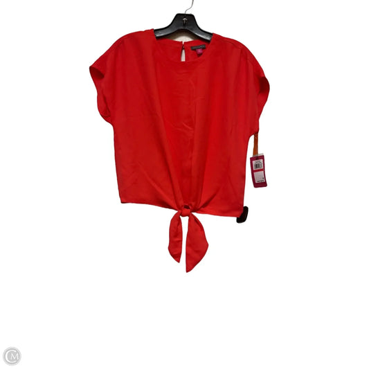 Top Short Sleeve By Vince Camuto In Red, Size: Xs