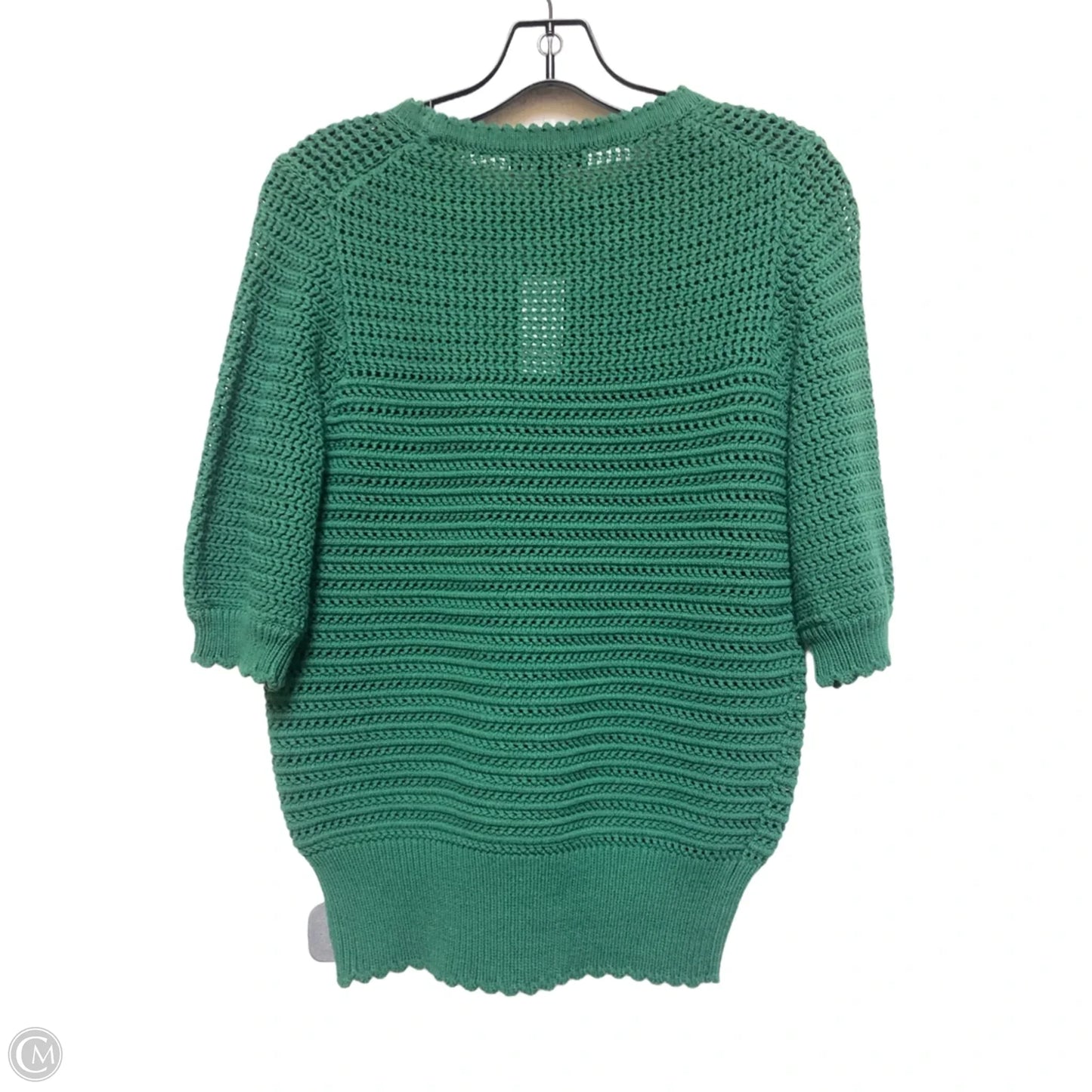 Top Short Sleeve By Ann Taylor In Green, Size: S