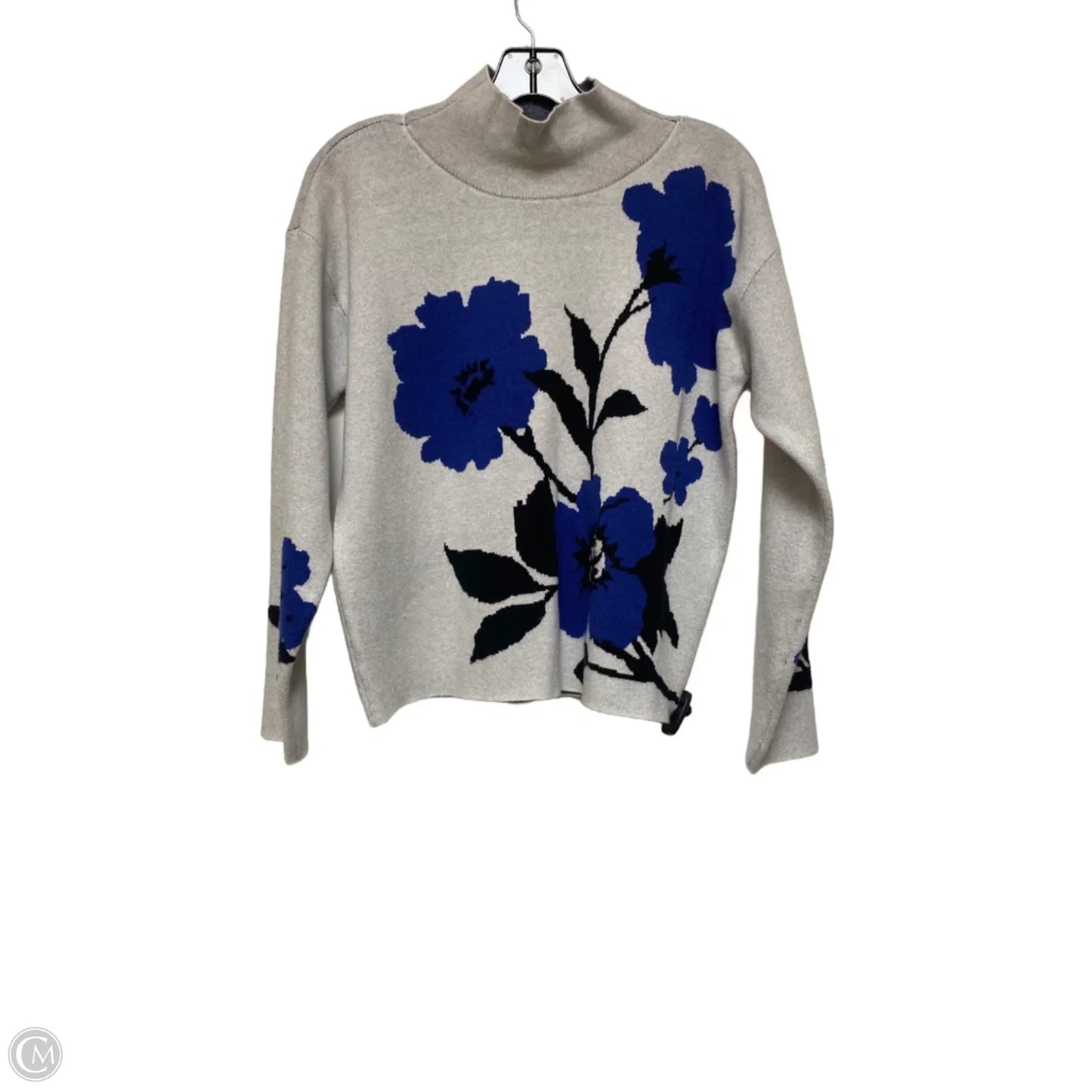 Sweater By Philosophy In Blue & Grey, Size: S