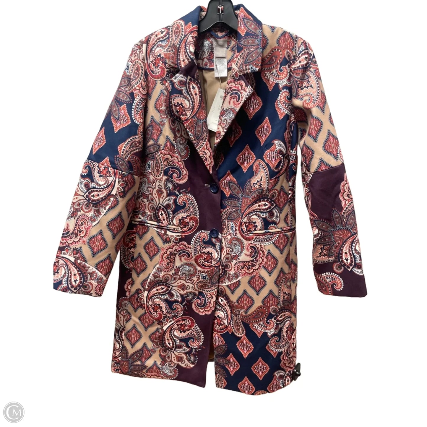 Coat Other By Chicos In Paisley Print, Size: M
