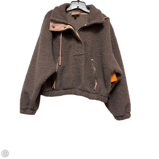 Sweatshirt Collar By Universal Thread In Brown, Size: M