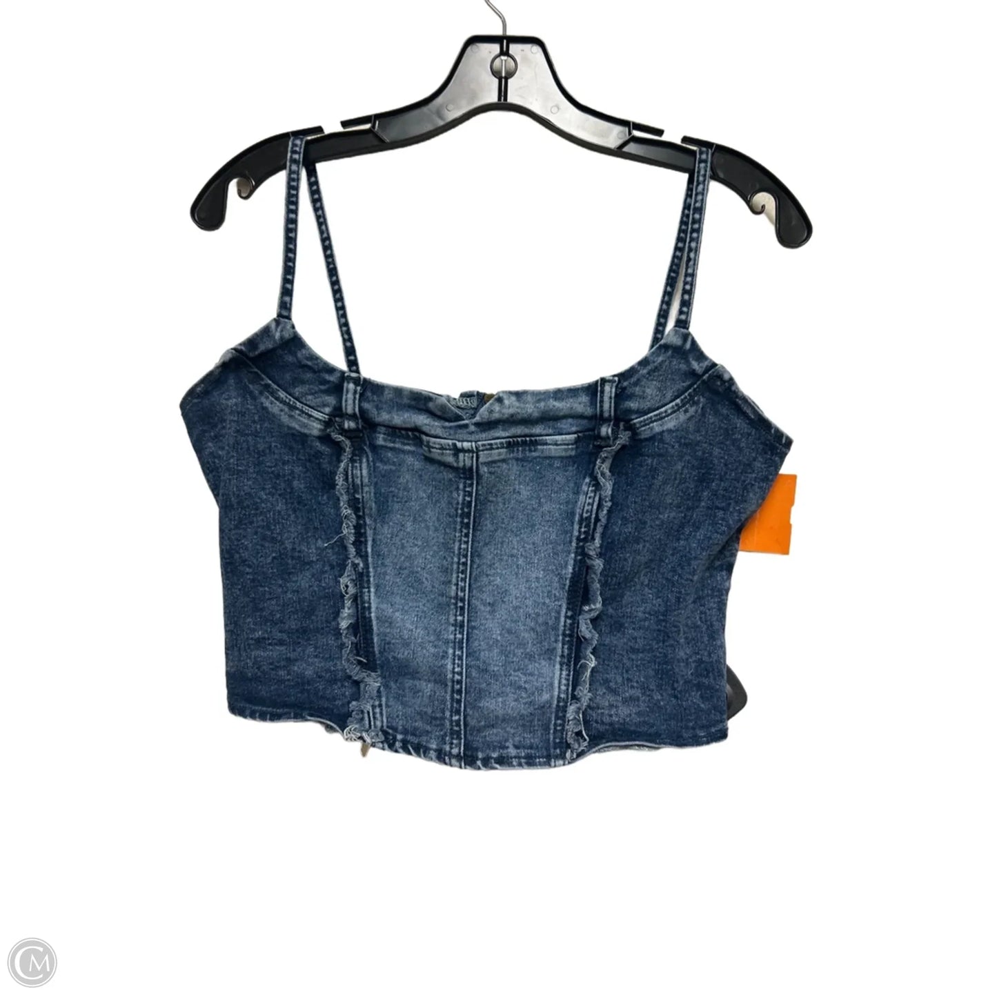 Top Sleeveless By Sincerely Jules In Blue Denim, Size: L
