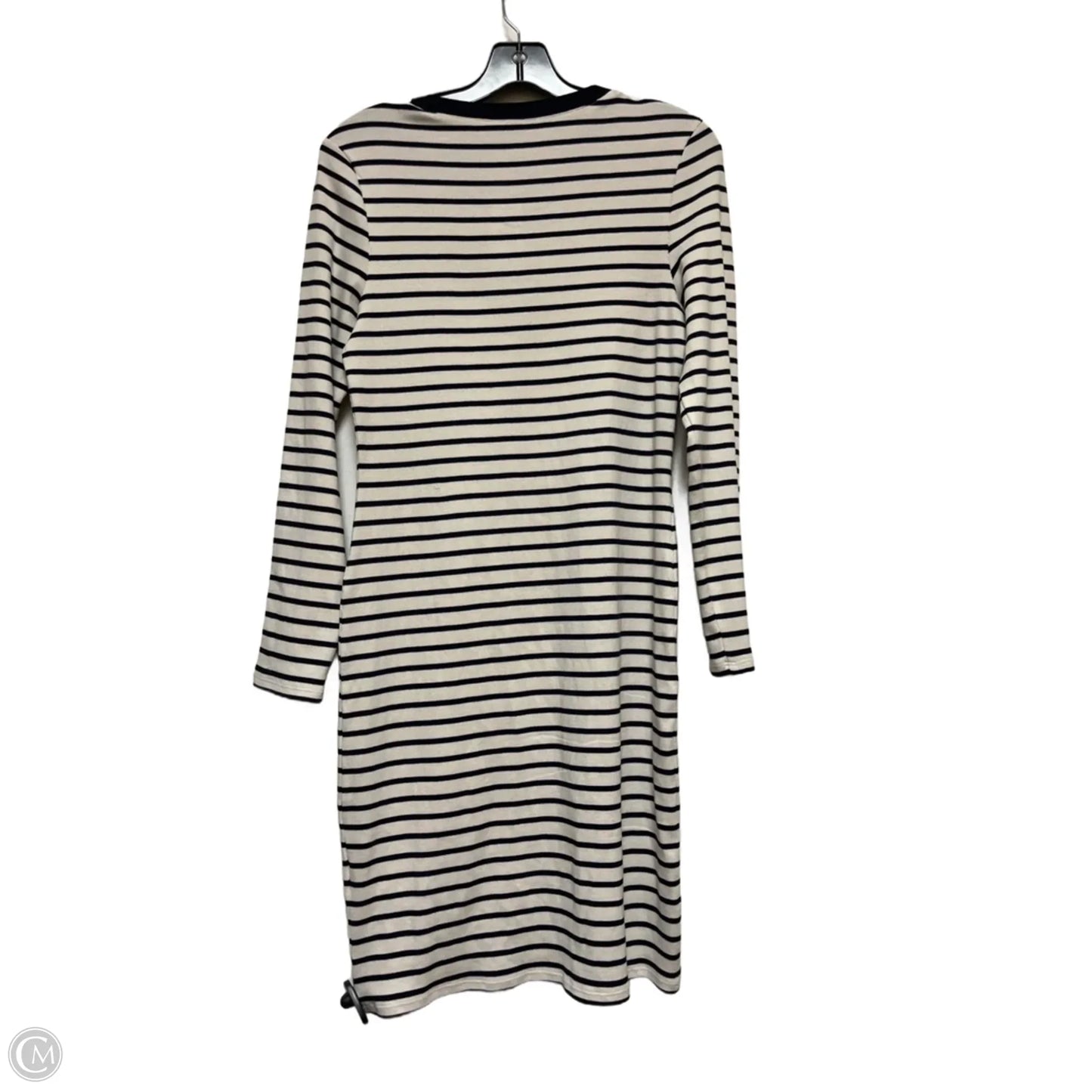 Dress Casual Midi By Express In Striped Pattern, Size: L